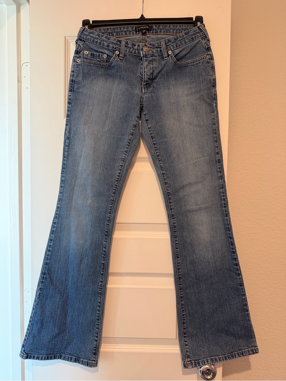 Vintage Y2K Bebe Low Rise Bootcut Flare Jeans Size 29 Made in Canada